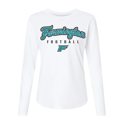 Farmington Football Script - Womens Long Sleeve T-Shirt