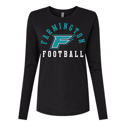 Farmington Football Arched - Womens Long Sleeve T-Shirt