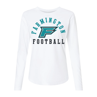 Farmington Football Arched - Womens Long Sleeve T-Shirt