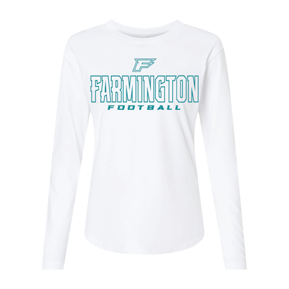 Farmington Football Outlined - Womens Long Sleeve T-Shirt