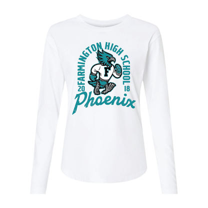 Farmington High School Phoenix Vintage Mascot - Womens Long Sleeve T-Shirt