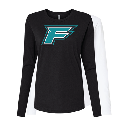 F Logo - Womens Long Sleeve T-Shirt