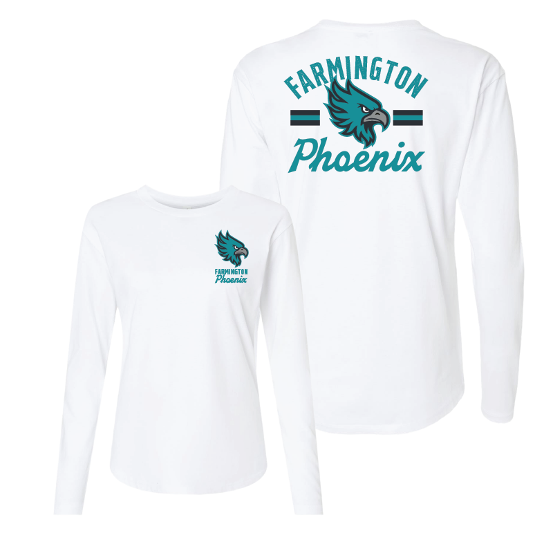 Farmington Phoenix Vintage Mascot Womens Long Sleeve T-Shirt