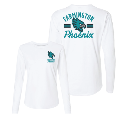 Farmington Phoenix Vintage Mascot Womens Long Sleeve T-Shirt