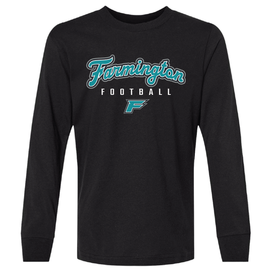 Farmington Football Script - Youth Long Sleeve T-Shirt