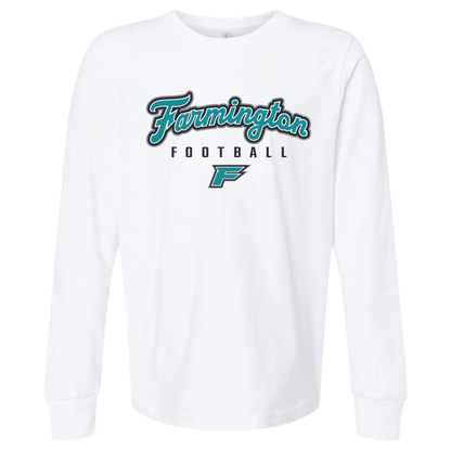 Farmington Football Script - Youth Long Sleeve T-Shirt