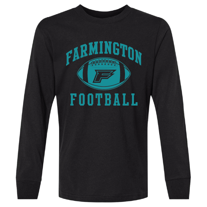 Farmington Football Icon - Youth Long Sleeve T-Shirt