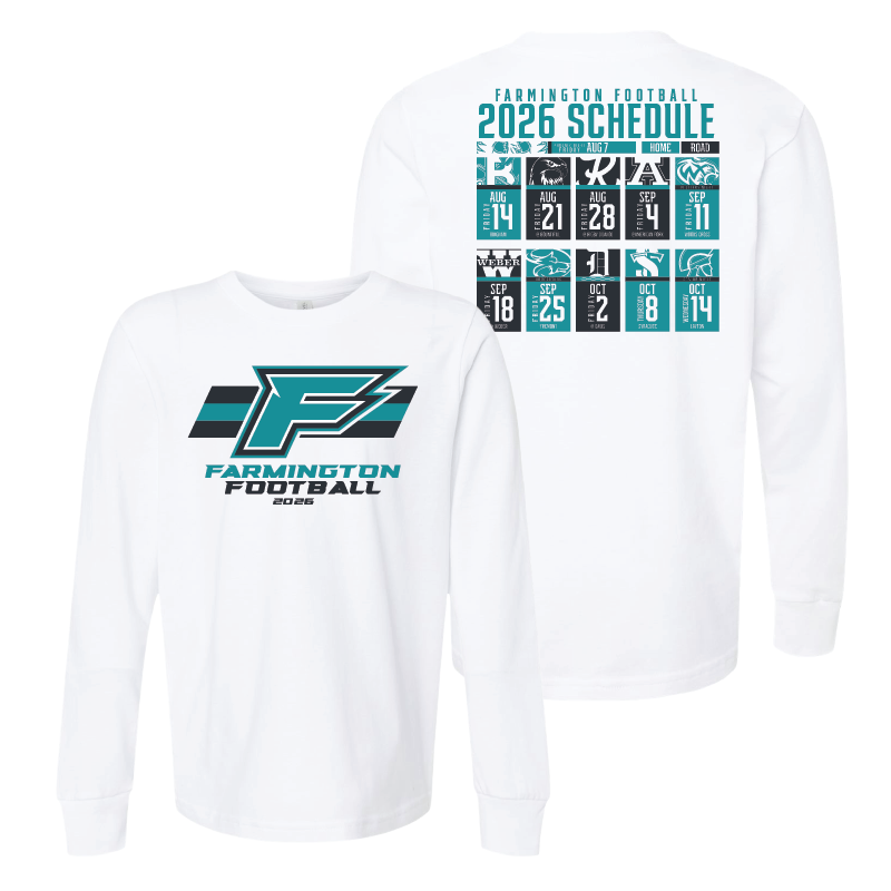 Farmington Phoenix 2026 Schedule - Youth Long Sleeve T-Shirt