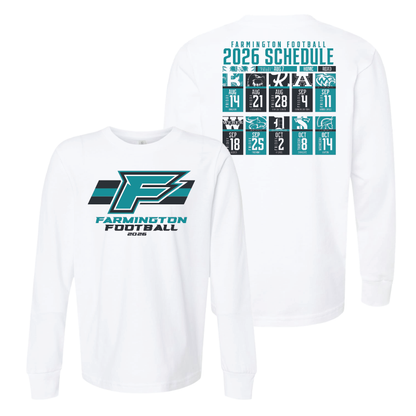 Farmington Phoenix 2026 Schedule - Youth Long Sleeve T-Shirt