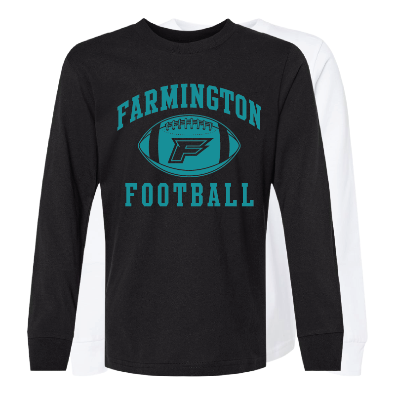 Farmington Football Icon - Youth Long Sleeve T-Shirt