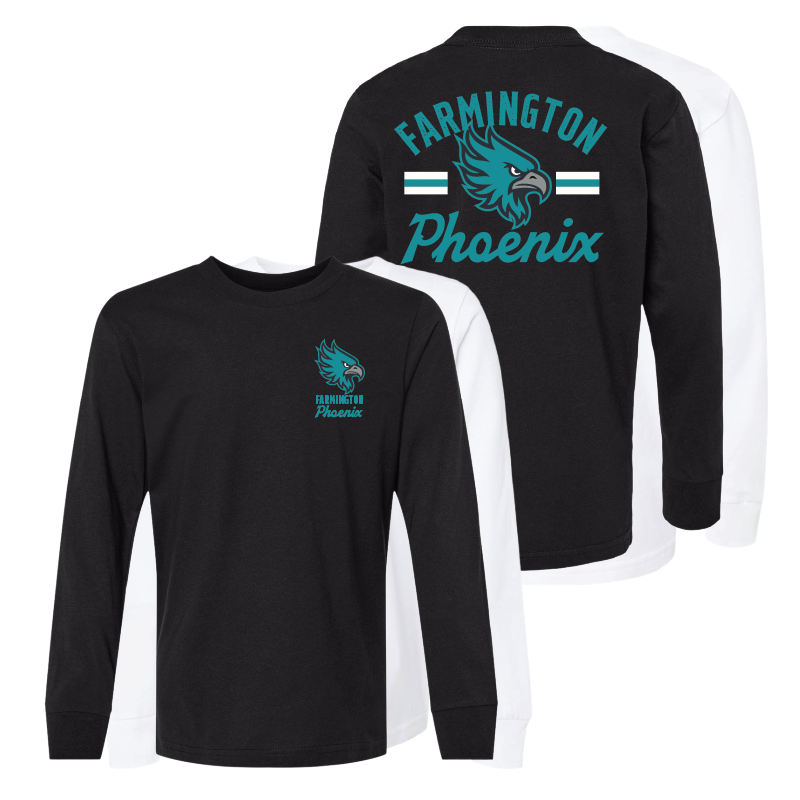 Farmington Phoenix Vintage Mascot Youth Long Sleeve T-Shirt