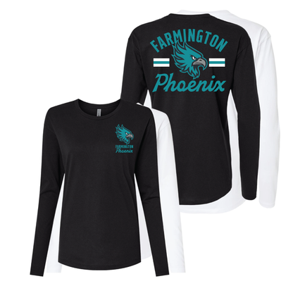 Farmington Phoenix Vintage Mascot Womens Long Sleeve T-Shirt