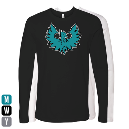 Teal Phoenix Logo - Mens | Womens | Youth Long Sleeve T-Shirt