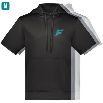 F Logo - Adult Short Sleeve Hoodie