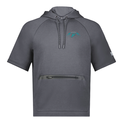 Football W/F Logo - Adult Short Sleeve Hoodie