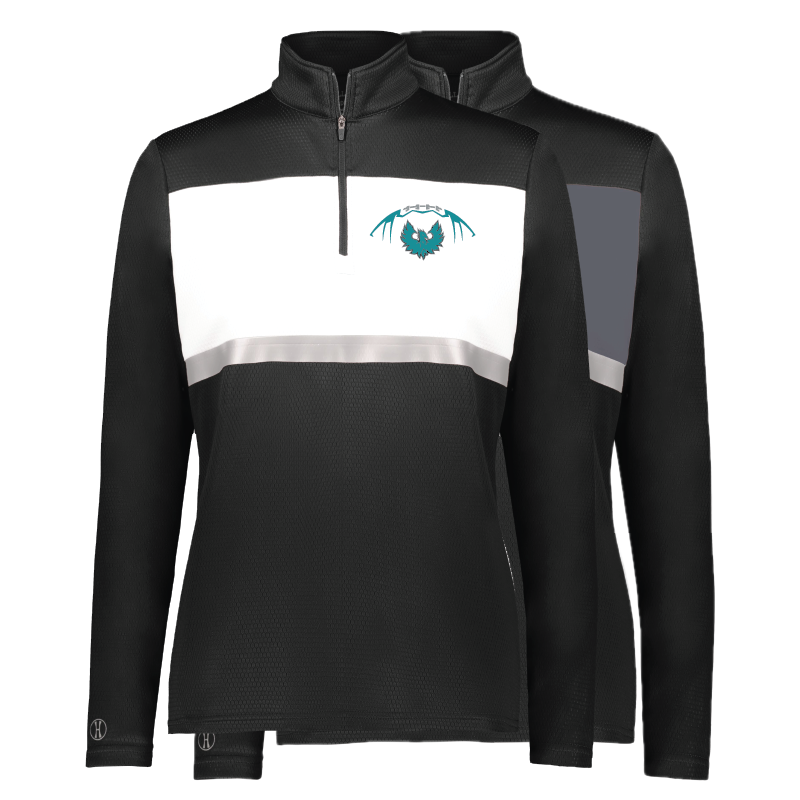 Football W/Teal Phoenix Logo - Mens | Womens PrismBold 1/4 Zip Pullover