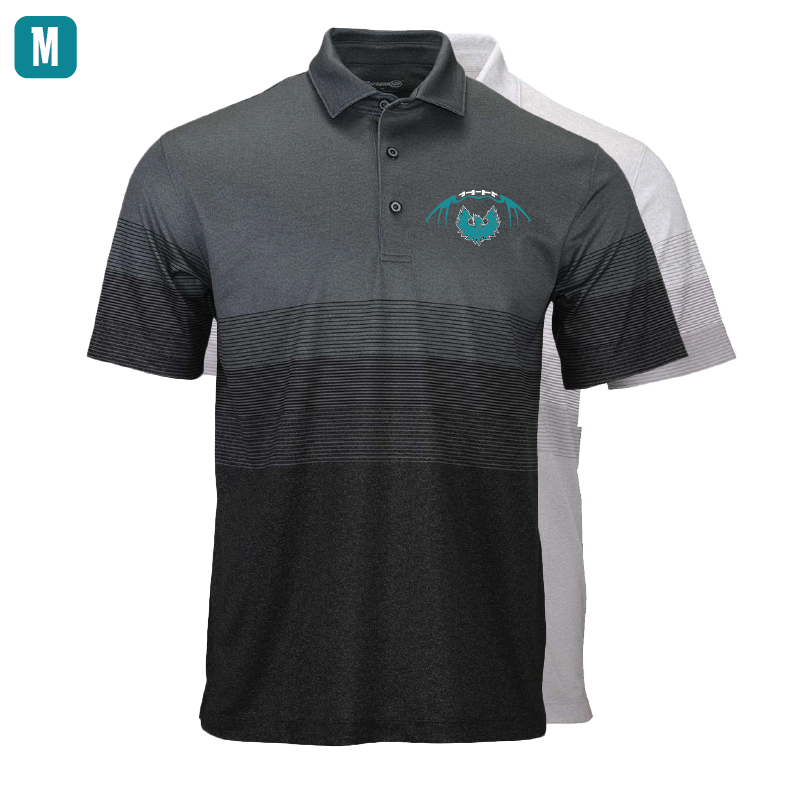 Football W/Teal Phoenix Logo - Mens Heathered Polo