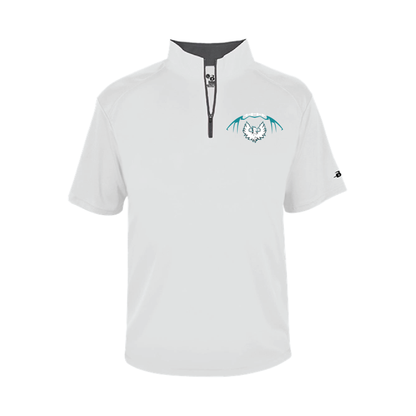 Football W/White Phoenix Logo -  Mens Short Sleeve 1/4 ZIP
