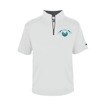 Football W/Teal Phoenix Logo -  Mens Short Sleeve 1/4 ZIP