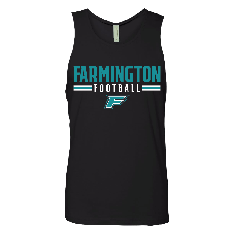 Farmington Football Stripe - Mens Tank Top