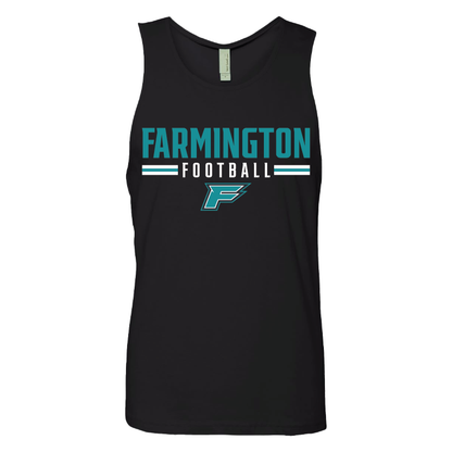 Farmington Football Stripe - Mens Tank Top
