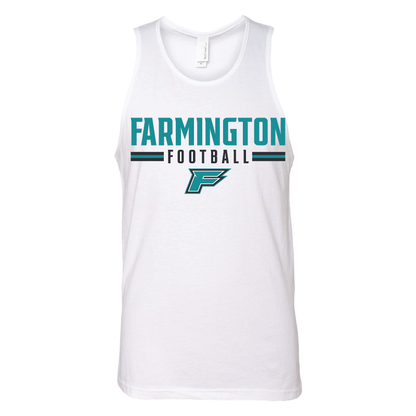 Farmington Football Stripe - Mens Tank Top