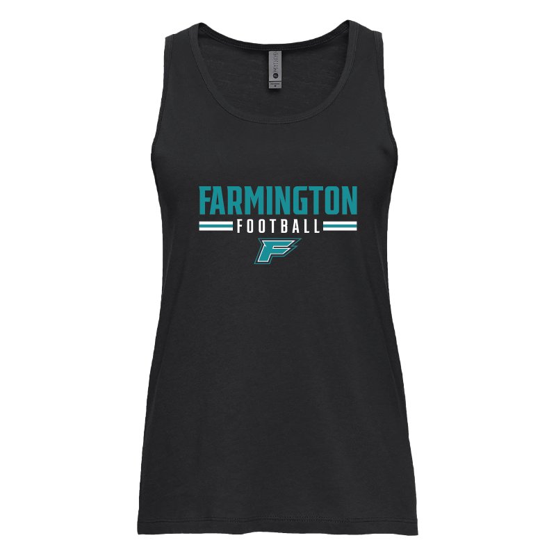 Farmington Football Stripe - Womens Tank Top