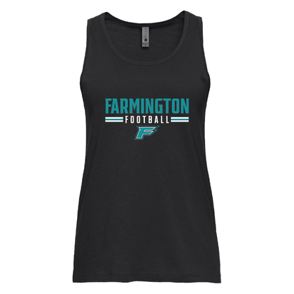 Farmington Football Stripe - Womens Tank Top