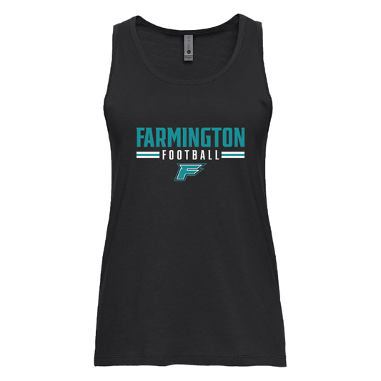 Farmington Football Stripe - Womens Tank Top