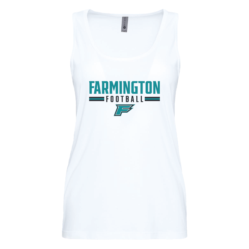 Farmington Football Stripe - Womens Tank Top