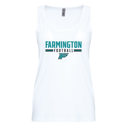 Farmington Football Stripe - Womens Tank Top