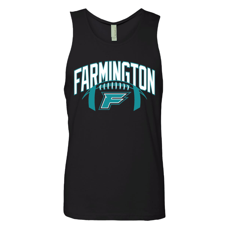 Farmington Arch w/ Football - Mens Tank Top