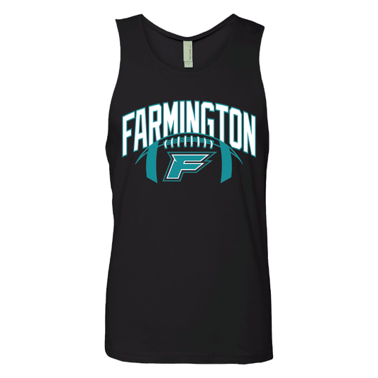 Farmington Arch w/ Football - Mens Tank Top