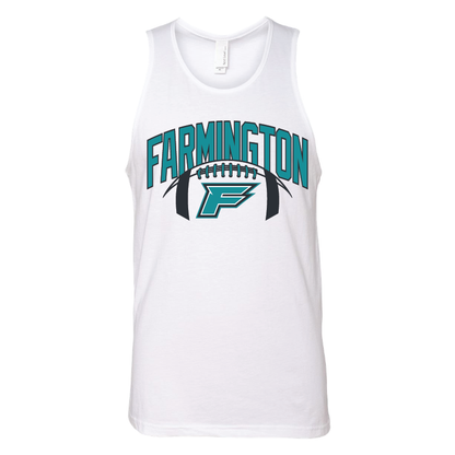 Farmington Arch w/ Football - Mens Tank Top