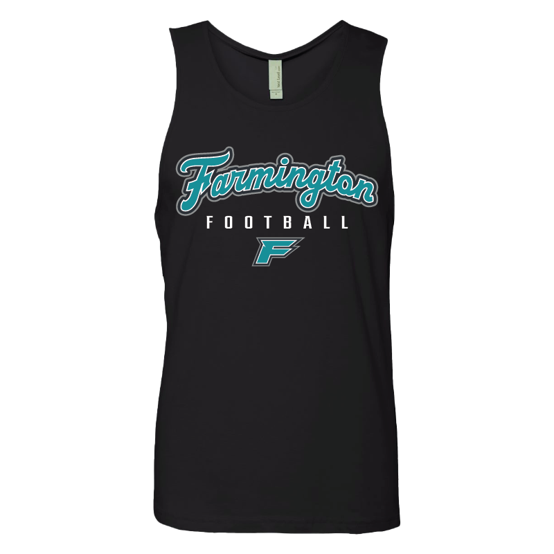 Farmington Football Script - Mens Tank Top
