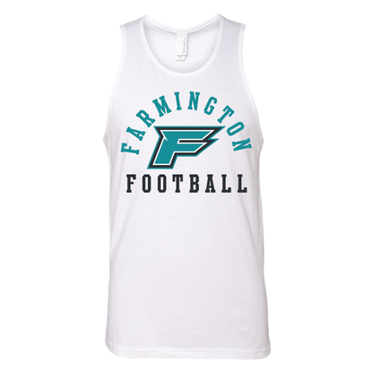 Farmington Football Arched - Mens Tank Top