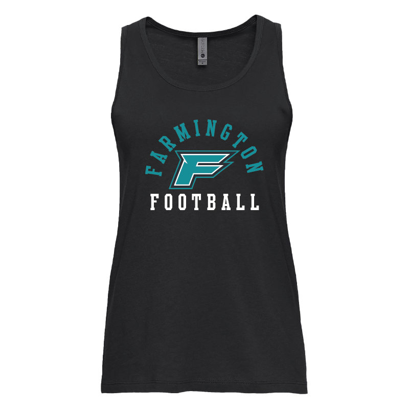 Farmington Football Arched - Womens Tank Top