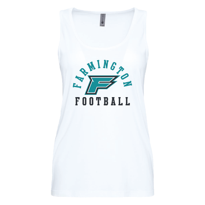 Farmington Football Arched - Womens Tank Top