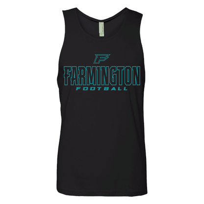 Farmington Football Outlined - Mens Tank Top