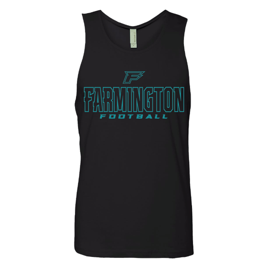 Farmington Football Outlined - Mens Tank Top