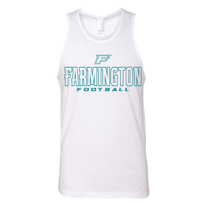 Farmington Football Outlined - Mens Tank Top