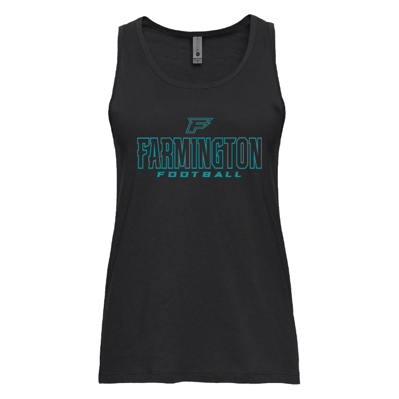 Farmington Football Outlined - Womens Tank Top