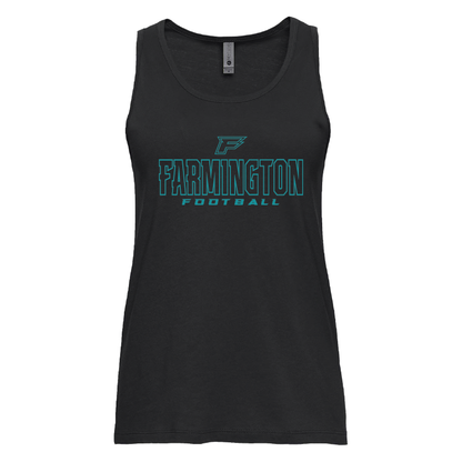 Farmington Football Outlined - Womens Tank Top