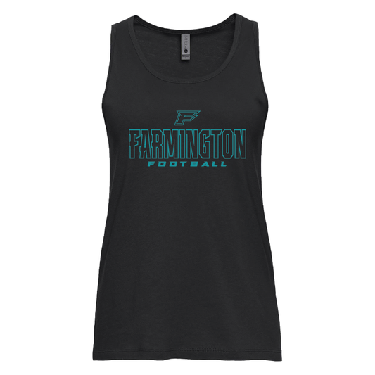 Farmington Football Outlined - Womens Tank Top