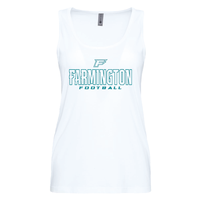 Farmington Football Outlined - Womens Tank Top