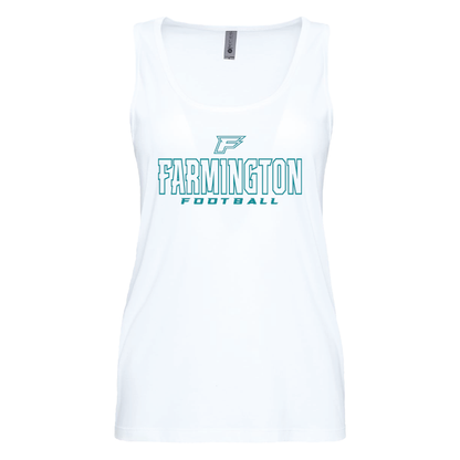 Farmington Football Outlined - Womens Tank Top