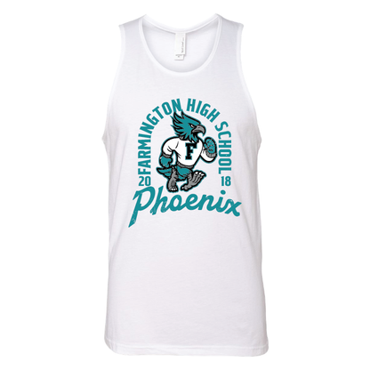 Farmington High School Phoenix Vintage Mascot - Mens Tank Top