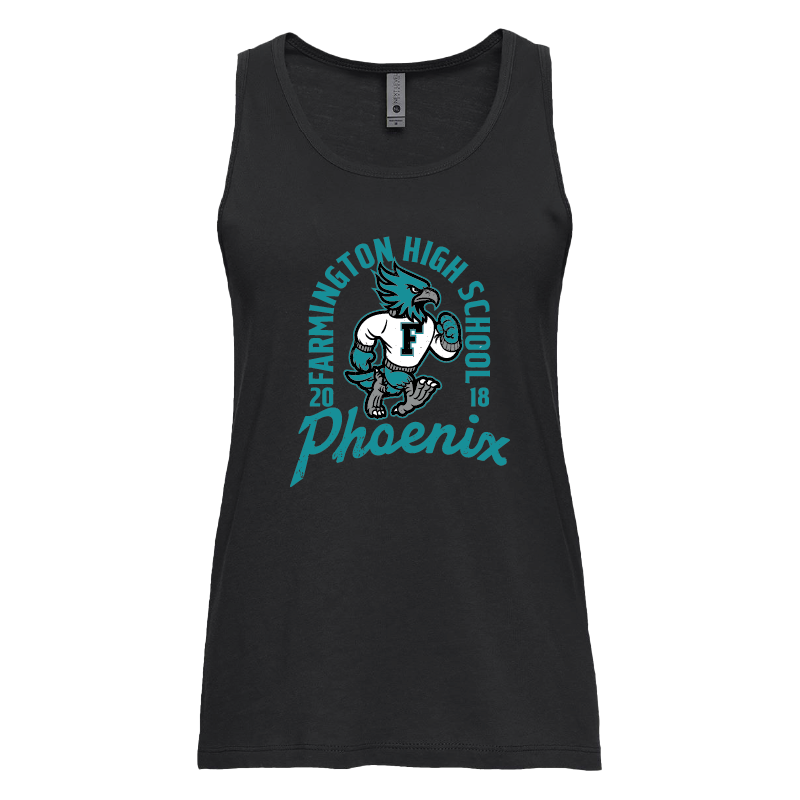 Farmington High School Phoenix Vintage Mascot - Womens Tank Top