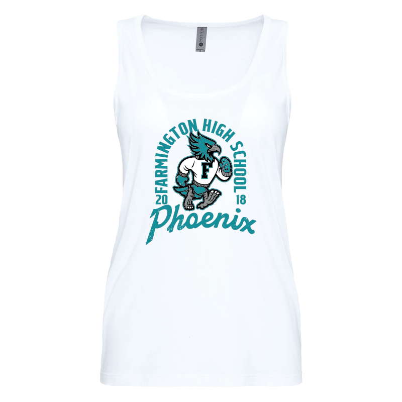 Farmington High School Phoenix Vintage Mascot - Womens Tank Top