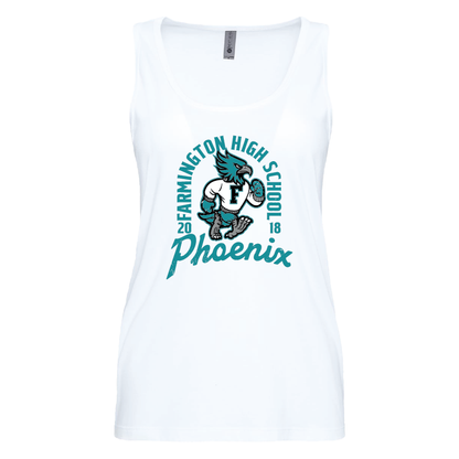 Farmington High School Phoenix Vintage Mascot - Womens Tank Top